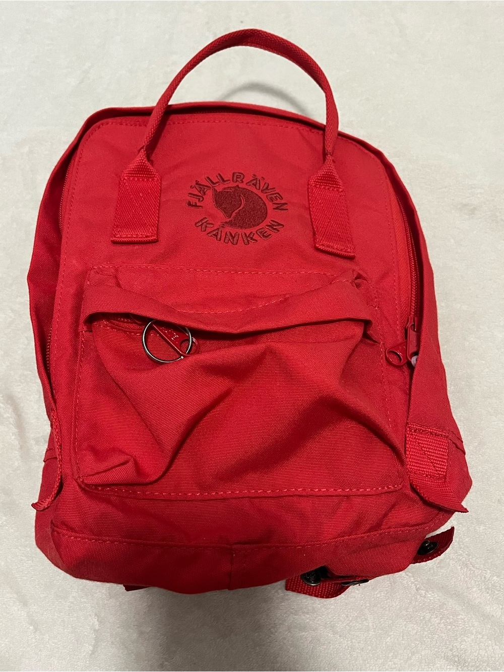 Fjallraven Re-Kanken Red Mini Backpack